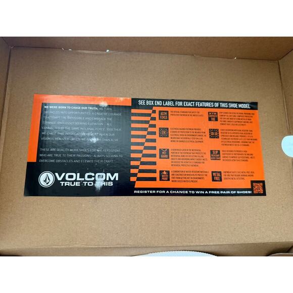 Volcom Women's Black Composite Toe Wedge Sole Metal Free Work Shoes Size 8.5M - Picture 10 of 10